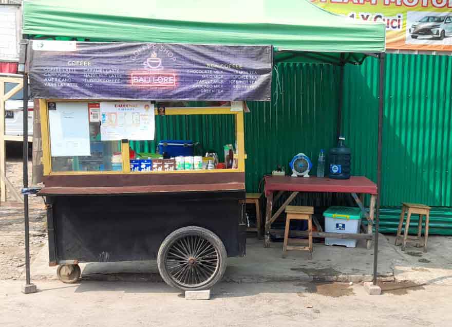 Bambang Purbowo building his Coffee Shop Balilore business
