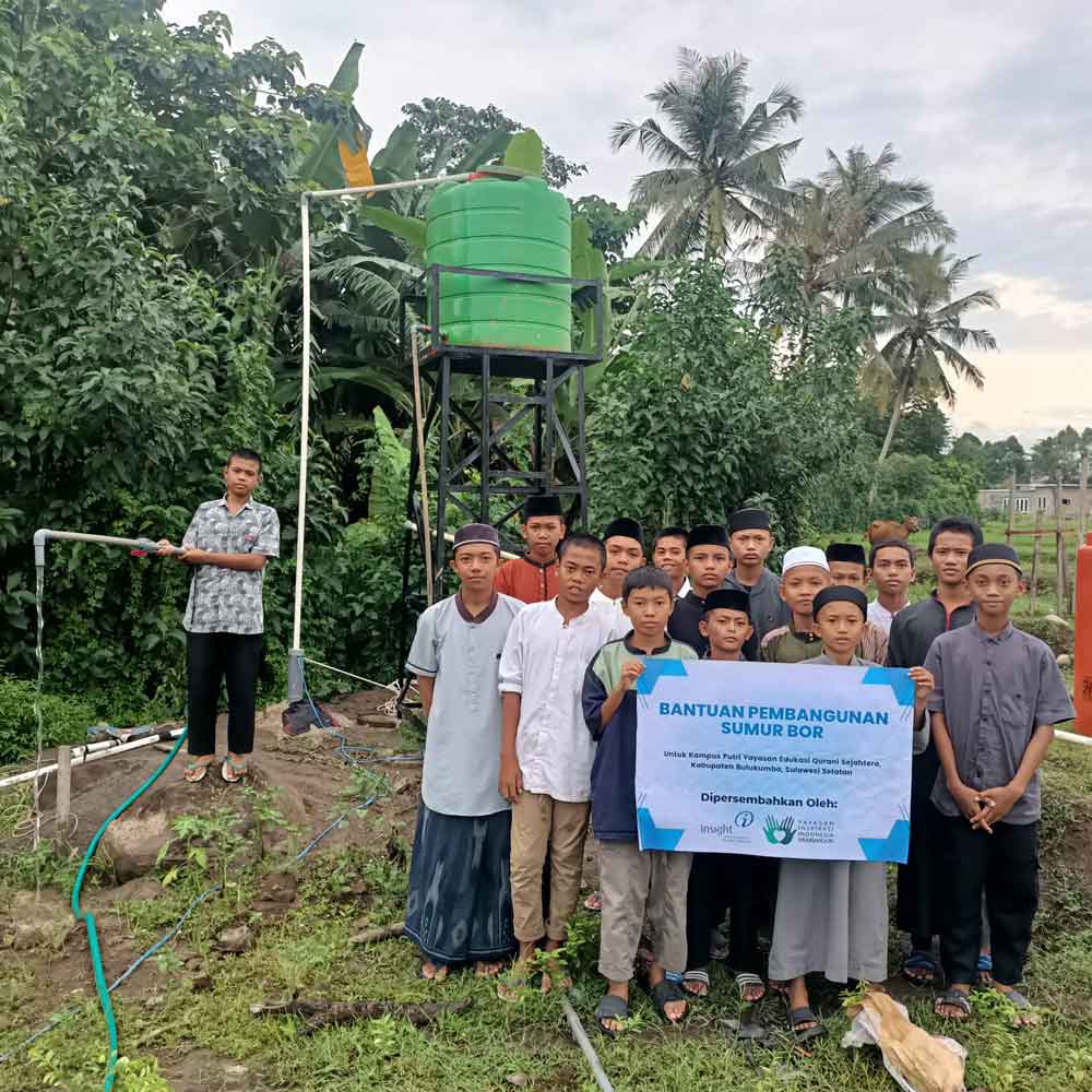 Clean-water bore well at a pesantren in Bulukumba