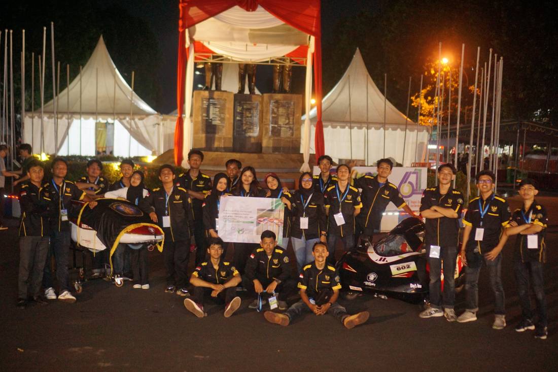 Universitas Brawijaya Apatte62 team with an energy-efficient vehicle